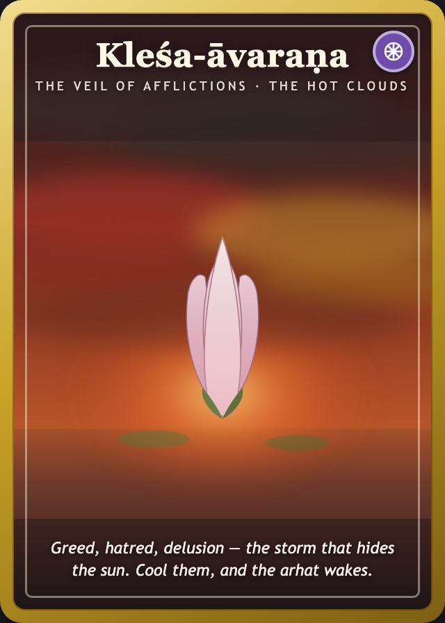 Kleśa-āvaraṇa card